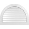 Ekena Millwork Round Top Surface Mount PVC Gable Vent: Functional, w/ 3-1/2"W x 1"P Standard Frame, 38"W x 28"H GVPRT38X2801SF - alternate 1